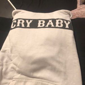 Cry-Baby White Hoodie
